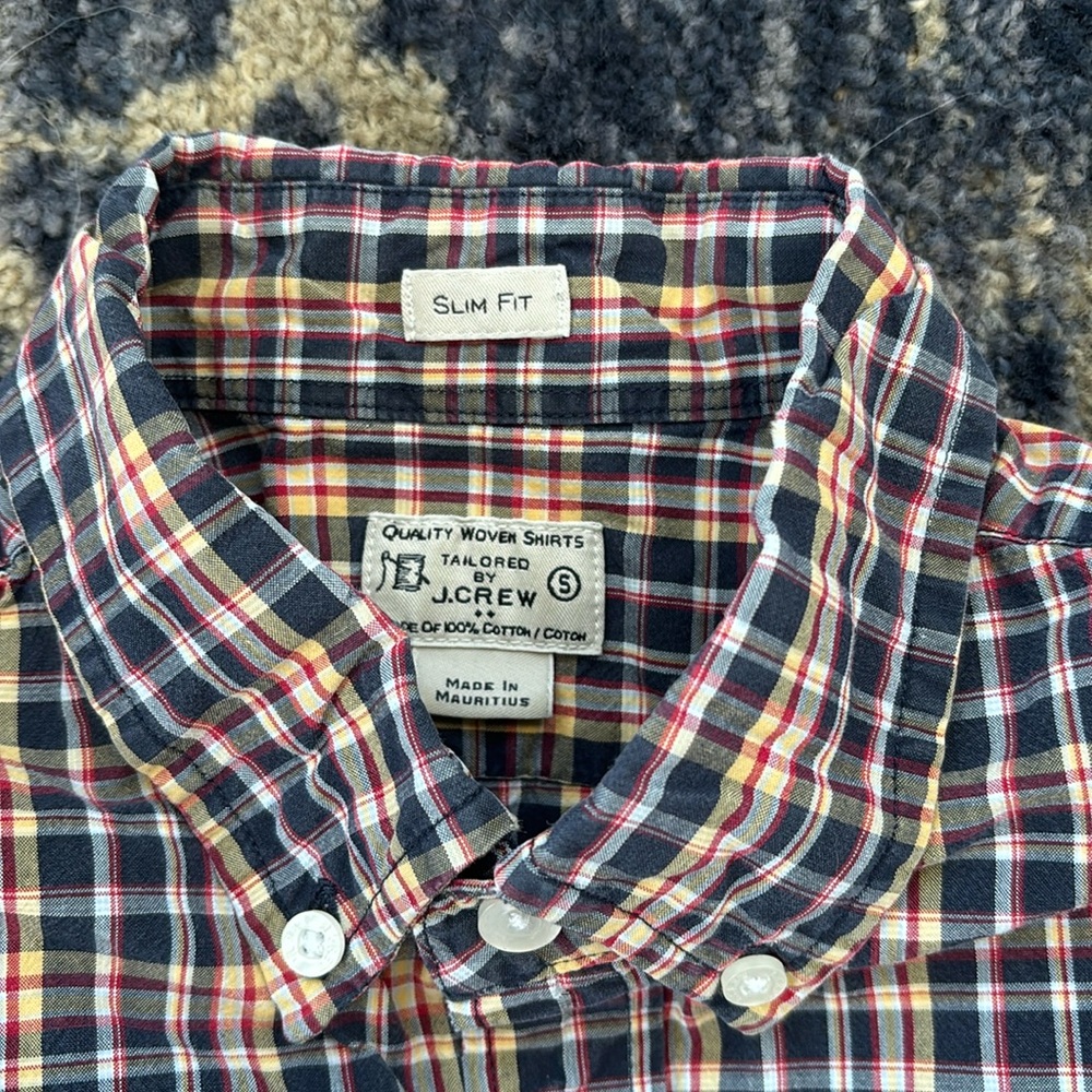 J Crew Slim Fit Plaid Shirt